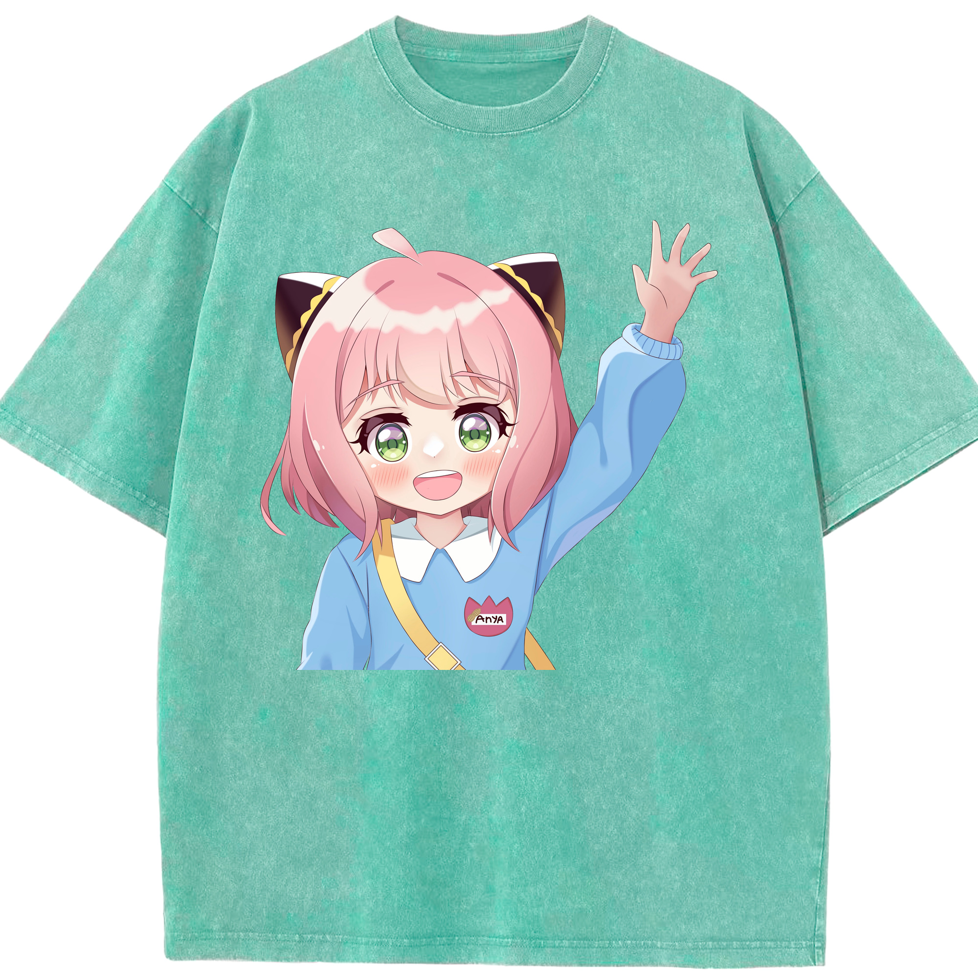 （画像用） SPY×FAMILY间谍家家酒 綿100% ヴィンテージ風 半袖Tシャツ（フロントプリント）